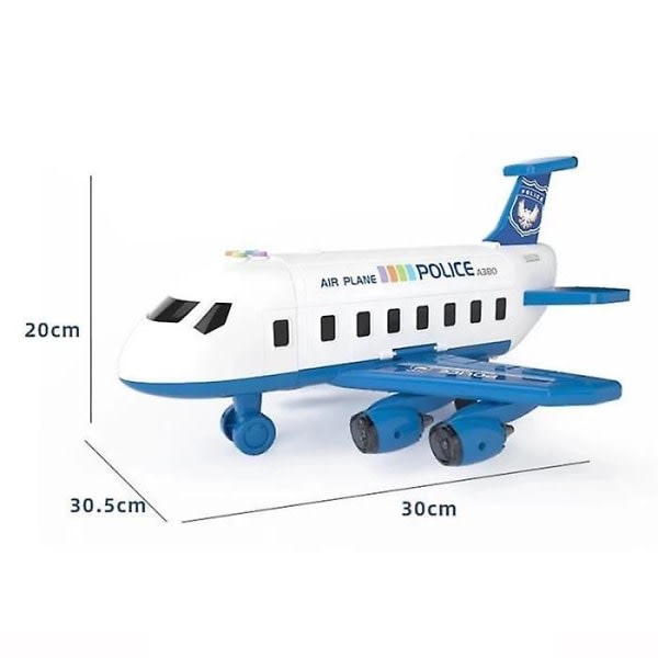 Flygplansleksak, leksaksplan Set med 3 bildelar Present för 3-12 år gamla pojkar flickor