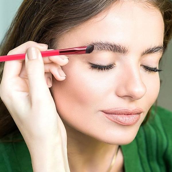 Øjenbryn børste - Multifunktionel vinklet øjenbryns concealer børste, ZQKLA_xx