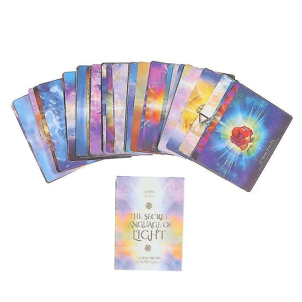 Hemliga språket av ljusorakelkort Tarot Prophecy Divination brädspel