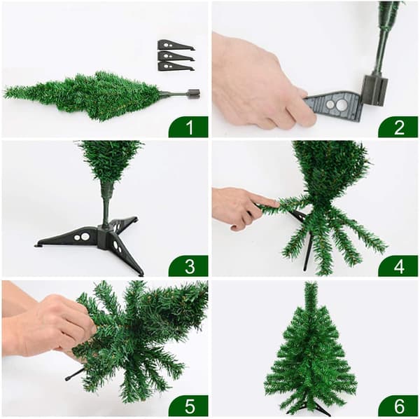 Mini juletre med lys 30 cm innendørs vinterdekorasjon lite kunstig furutre med LED for DIY-håndverk julepynt