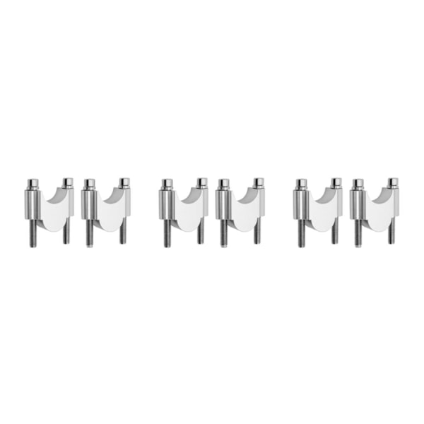 1/3/5 2st/set Höghållfast Monteringsklämma för Stång av Aluminiumlegering För Vit 28mm White 28mm 3PCS