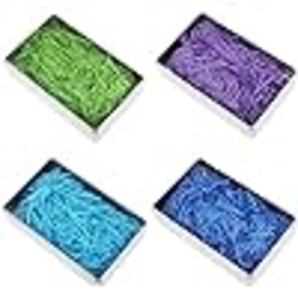 320 Gram Multifarget Raffiapapir Shreds & Strands - Revet Shreddet Konfetti