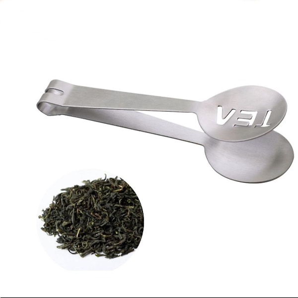 Modstandsdygtig tepose kvalitetsfødevaresæt klips rustfrit stål tepose Tong Squeezer