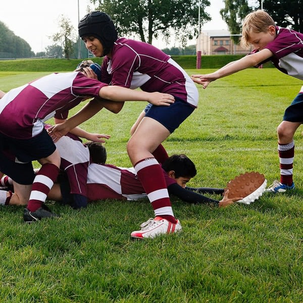 Liangnv Fodbold Fidget Legetøj, Rugby Form Stress Angst Relief Push Boble Fidget Sensorisk Legetøj Gave til Piger Drenge (Brun)