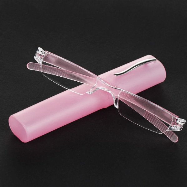 Mordely Läsglasögon Ultra Light Glasögon ROSA STYRKA 4,00 rosa pink Strength 4.00