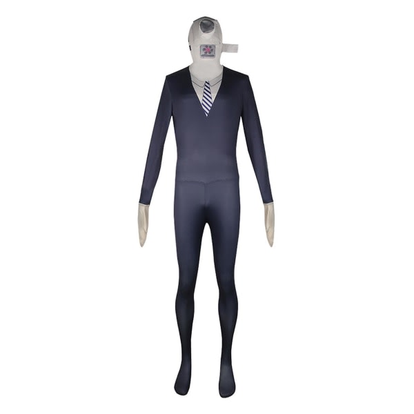 Halloween Skibidi Toilet Cosplay Jumpsuit Sjovt Cosplay Rolle Spil Show Kostume til Unisex Cosplay Kameramand XS