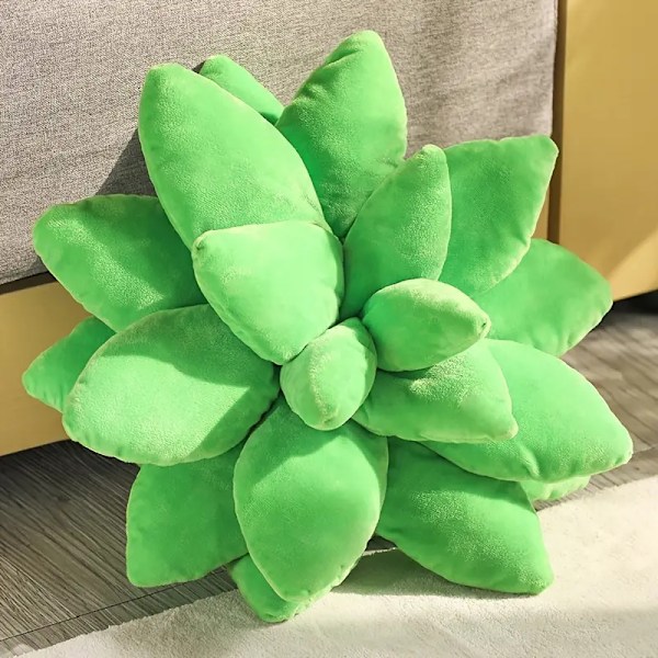 Succulent Kudde, Söta Kuddar, Accentkuddar för Grön Succulent-Tema Heminredning