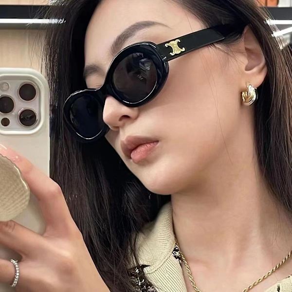 Nye Arc de Triomphe Fashionable Oval Frames Solbriller Trendy Retro Solbriller GIft Linzero