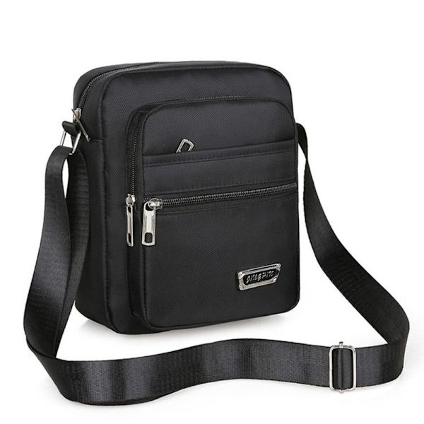 Miesten crossbody-laukut Olkalaukku MUSTA 6 LOIHIKÄÄRMEET 6 LOIHIKÄÄRMEET musta black 6 zippers - 6 zippers