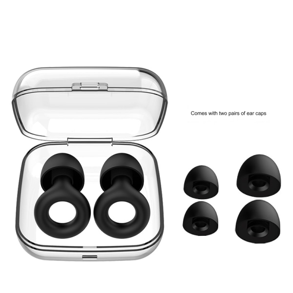 Sløyfestille støydempende ørepropper - Supermyke gjenbrukbare øreklokker, for søvn- og lydfølsomhet