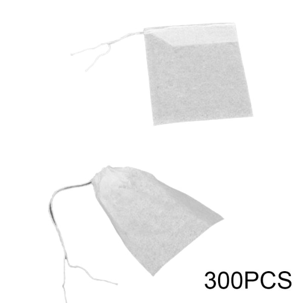100/200/300 stk tomme teposer løse urter engangstrekkbar tepose bærbar 5,5x7cm 200stk 300pcs
