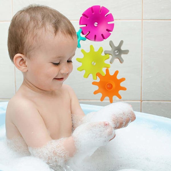 Sugbadleksaker för toddler - Badleksaker med spinningutrustning för barn i åldrarna 4-8