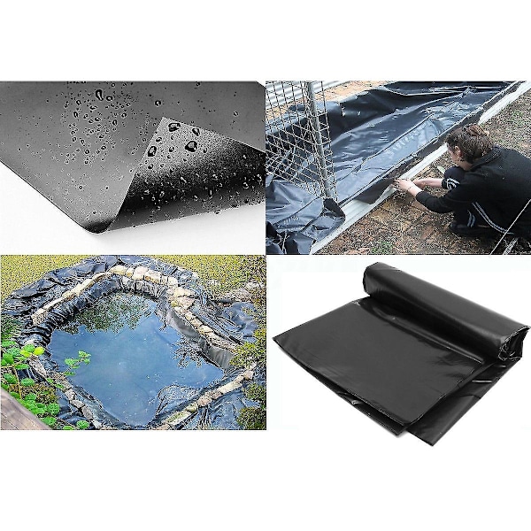 Fiskdammfolie i alla storlekar Trädgårdar Pool PVC-membran Förstärkt Landskapsarkitektur 2M*2M