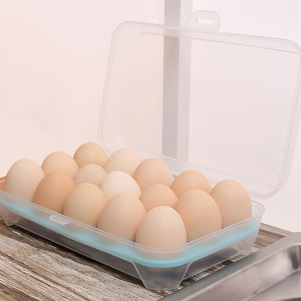 Ägglåda Ägghållare Matlåda Plast Äggförvaring 23*15*7cm