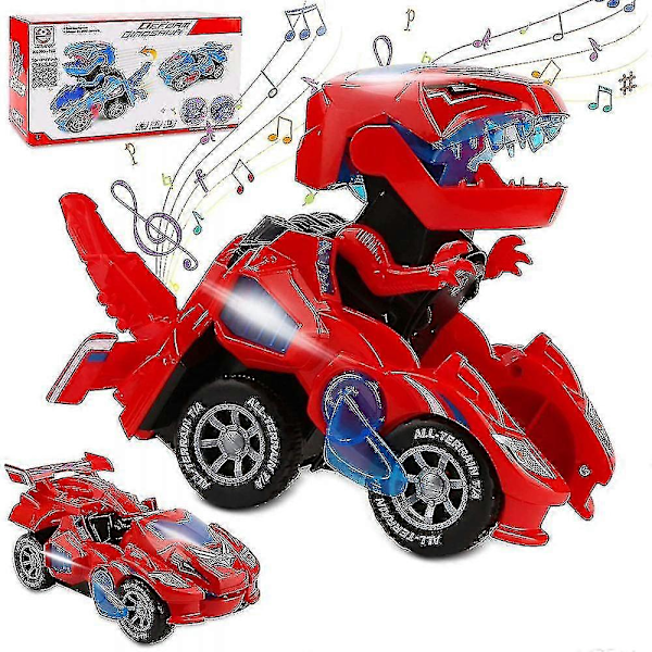 Transformerande Leksaksbil Transformerande Bil, Automatisk Transformerande Bil Red