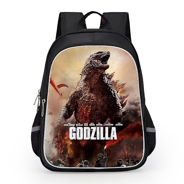 Godzilla-kuvioinen koulureppu lapsille, vedenpitävä reppu #1 Y 15 15 L