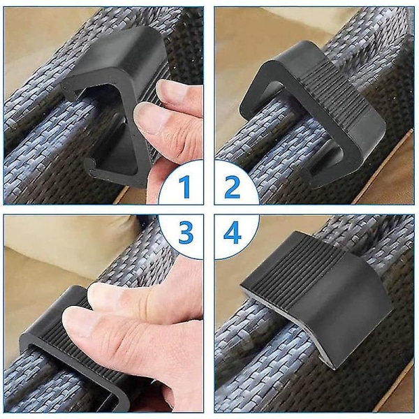 Fletmøbelklemme Multifunktionel Flet Sofa Forbindelse Fastgørelse Holdbar Udendørs--5.25cm