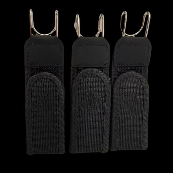 Spændefri Bæltekrog Justerbar Metalkrog Elastisk Bælte Unisex Black