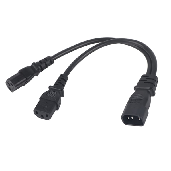 IEC320 C14 till 2 x C13 Hona Y-formad Strömkabel 1 in 2 ut 2500W 10A 250V Förlängningskabel för LCD-skärmar 0.2