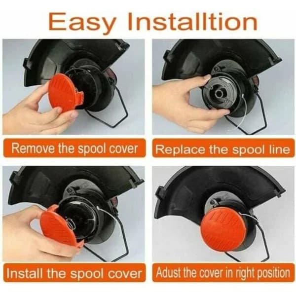 4-pakkaus Black & Decker AF-100 trimmerlankaa - 9,1 m ⌀1,65 mm