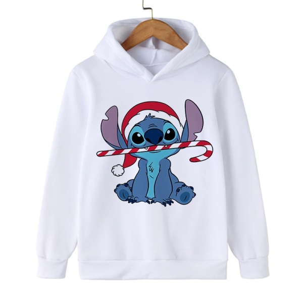 Y2k Anime Stitch Hoodie Barn Tecknade Kläder Barn Flicka Pojke Lilo and Stitch Sweatshirt Manga Hoody Baby Casual Topp svart59000