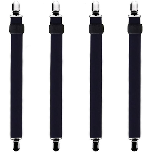 4 stk (30 cm til 120 cm) justerbar lakenstrekker,