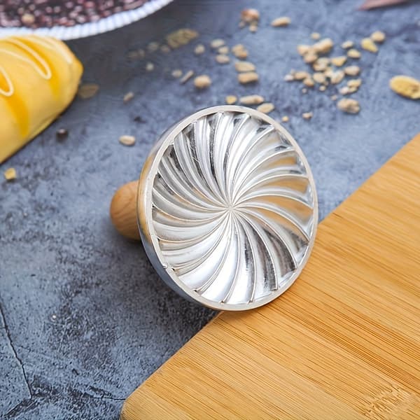 Cookieformar i präglad aluminiumlegering för bakning, lämpliga för bakverk och kakor Silver A vortex