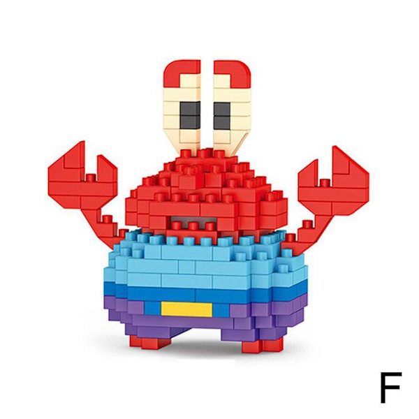 Mini Byggeklods Legetøj Figur Kort Sjovt Byggeklods Legetøj Crab ONE-SIZE