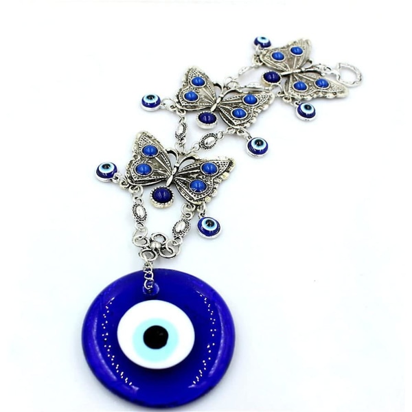 "Evil Eye" dekoration i turkisk stil, hand av Fatima med ett blått öga