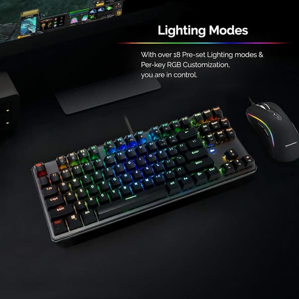 Tecware Phantom 87 Key Mekanisk Tastatur, RGB LED, Outemu