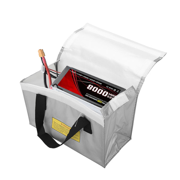 Eksplosjonssikker Lipo Battery Safe Bag Stor plasslading