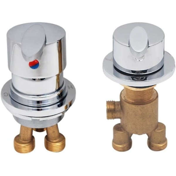 Badkarsblandare Badkarsblandare Tvådelad delad duschblandare Varm- och kallvattenblandare Eller Way Diverter Mixer Badrum dusch