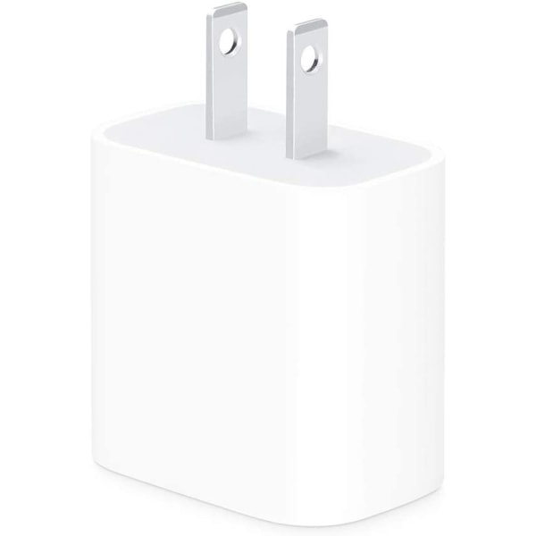 20W USB-C Strømadapter - iPhone-lader med rask lademulighet, Type C Vegglader