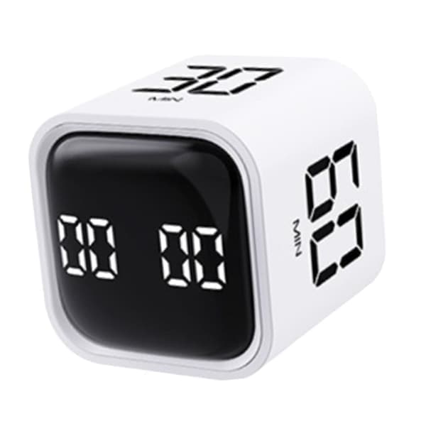 Pomodoro-timer, 5/10/30/60 minutters bordtimer, justerbar vibrasjon og volum, effektiv arbeids-klokke