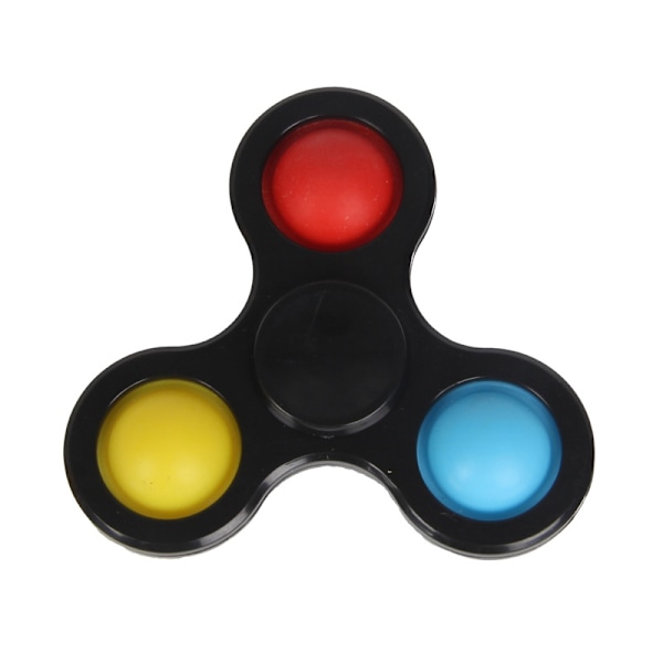 Pop It Hand Spinner Bubbel Musik Barn Dekompression Smak Finger Gyro Rolig Tryckreducerande Leksak 3