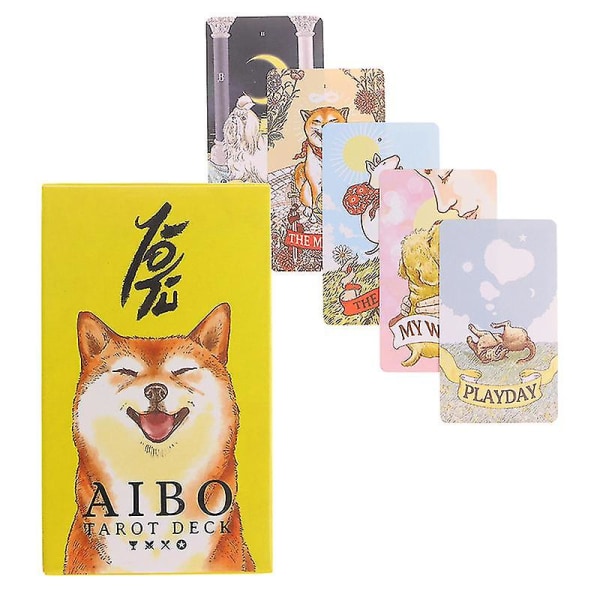 Aibo Tarot -korttiennustusennustuspakka Perhejuhla Lautapeli Aloittelijakortti