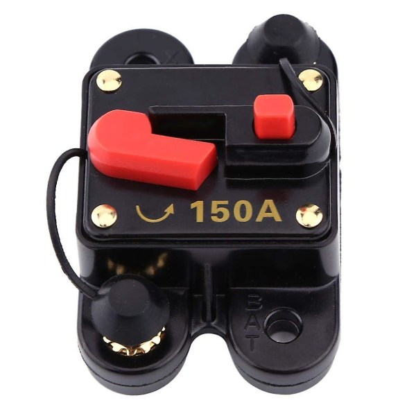 Dc12v Circuit Breaker Reset Sikring, Circuit Protection Circuit Breaker Switch For Car Marine Båd Bike Stereo Audio (150a)