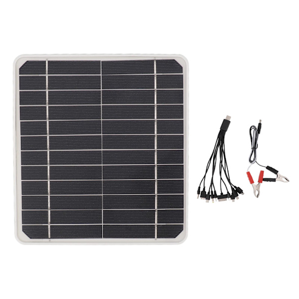 10w solcellepanel billading 12v lading mobiltelefonbatteri