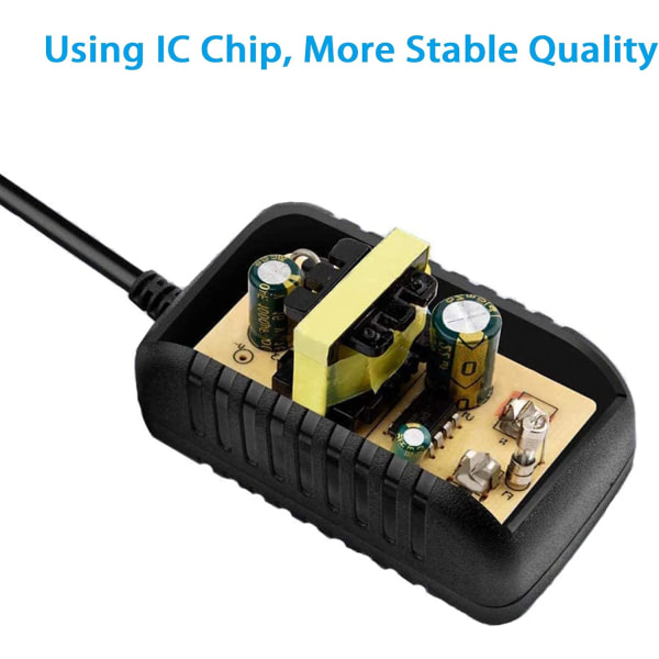 12V 2A Strømforsyningsadapter, AC-adapter 100-240V til 12V DC Strømforsyningsadapter Driver Transformer Universal
