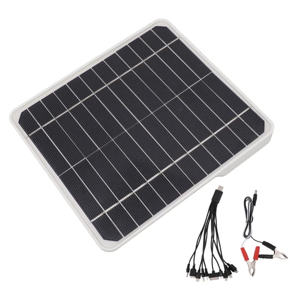 10w solcellepanel billading 12v lading mobiltelefonbatteri