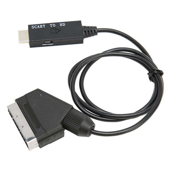 1080P HD SCART HDMI-muunnin ääni- ja videomuunnin kaapeli, DC 5V