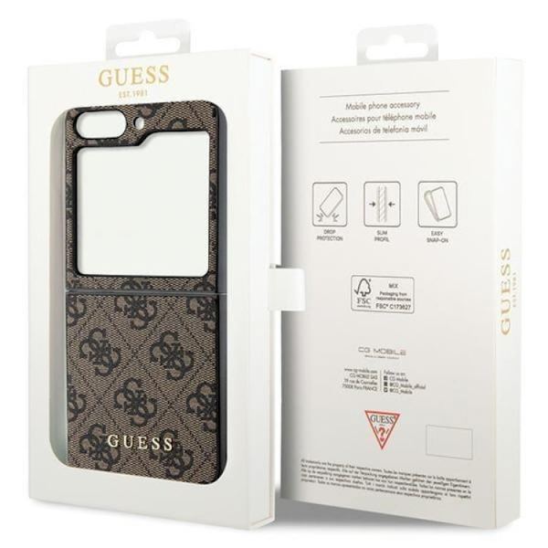 Guess Galaxy Z Flip 5 Mobilfodral Charms Collection - Brun 50