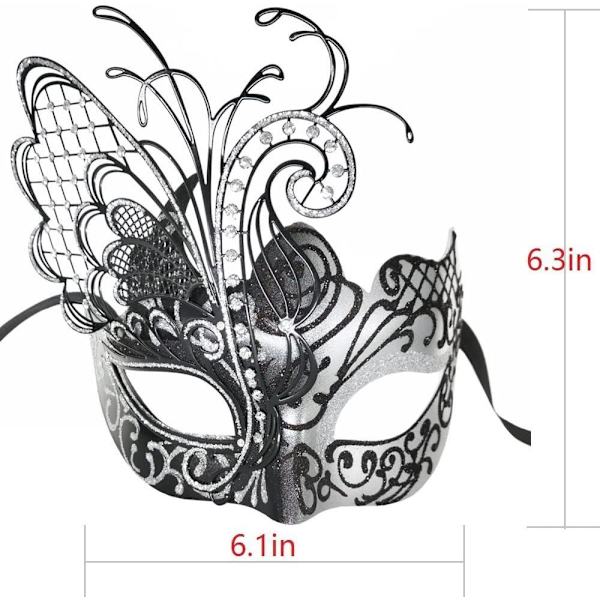 Maske for kvinner venetiansk, maske/fest/ball/karneval