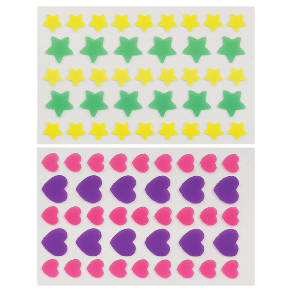 156 stk. Hydrocolloid Pimples Healing Patches Hjerte- og Stjerneformet Forhindrer Betændelse Pimples Dæk Stickers