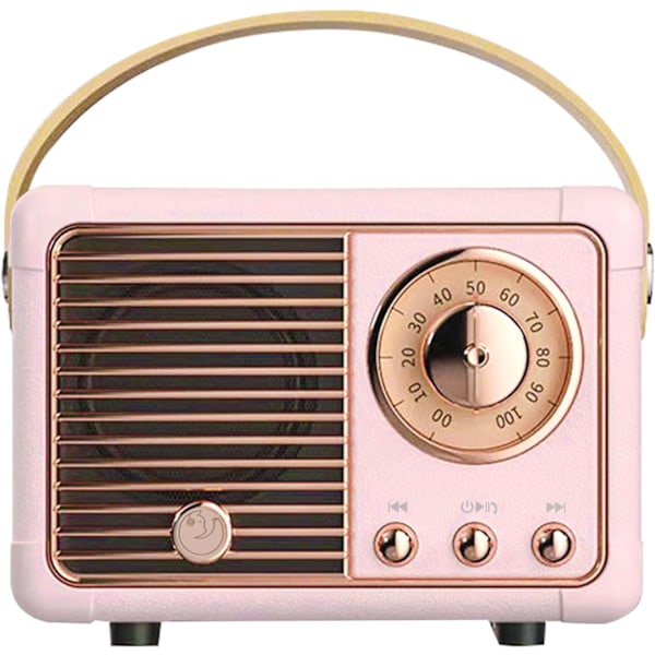 Retro Bluetooth-kaiutin, Langaton Vintage Pieni Kaiutin, Hands-Free Puhelut, 400mA Akku, TF-kortti, Aux-liitäntä, Kannettava Kaiutin iOS- ja Android-älypuhelimille