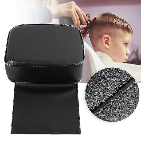 Frisørstol Børnestol Booster Sædepude Hårklipning Styling Skønhedssalon Udstyr Sort