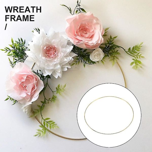 10 stk 30 cm Store Metall Garland Garland Tassel Gull Håndverk Ring