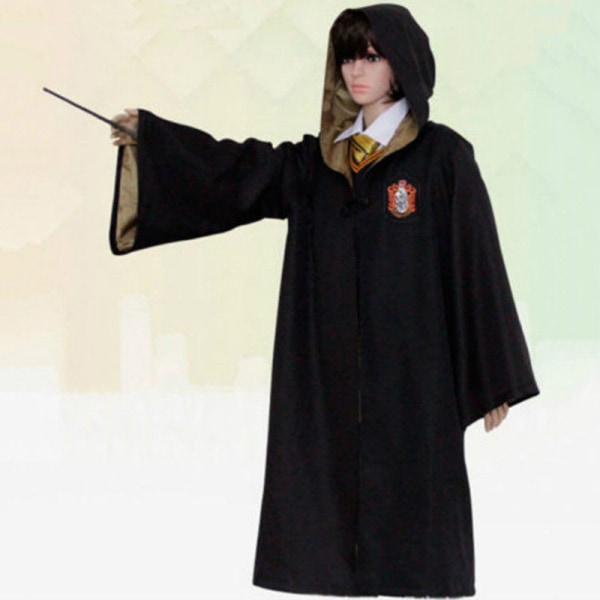 Child's Deluxe Gryffindor Robe - Harry Potter kostym outfit gul yellow 125 cm