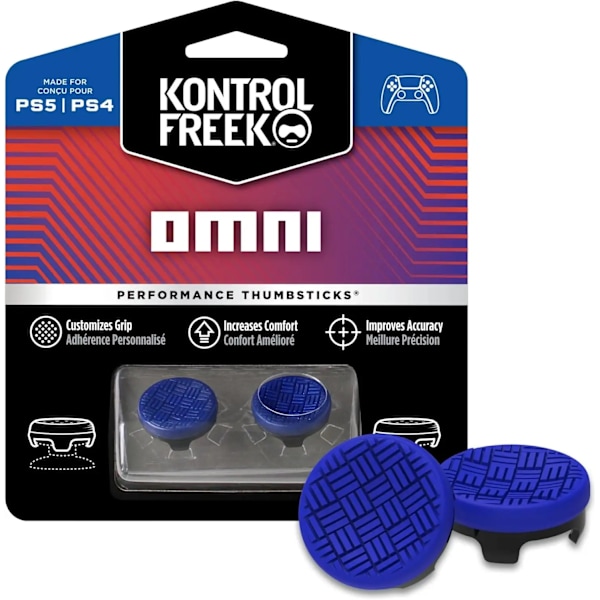 KontrolFreek FPS Freek Galaxy för Playstation PS4 5 High-Rise Analog Stick Joystick Controller Prestanda Tumstockar PS5 4-16