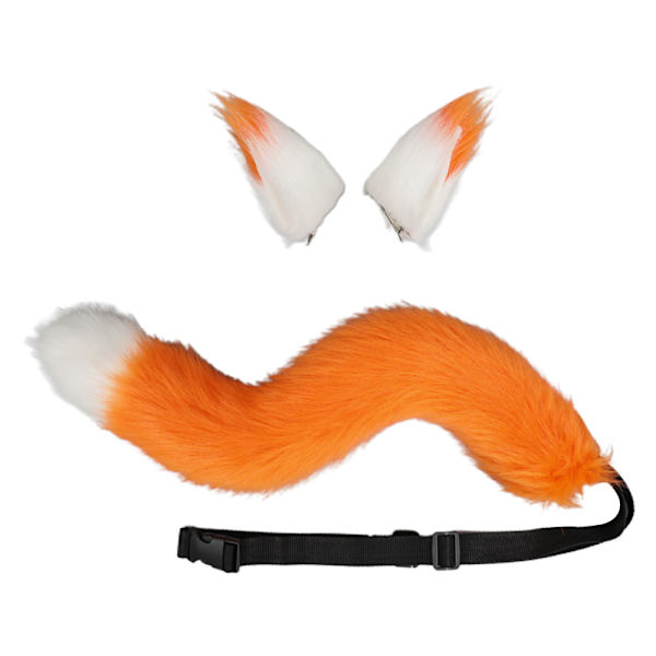 Falsk pels kat ræv ulv furry hale og pin ører til Halloween